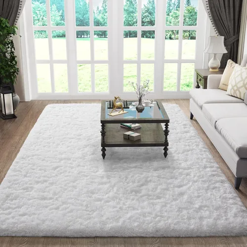 Miniatura 143 de Ophanie Alfombra Verde de Césped, Alfombras de Área para Dormitorio, Alfombra Shag Esponjosa de 4x6 pies, Suave Peluda Afelpada Linda para Niños 7