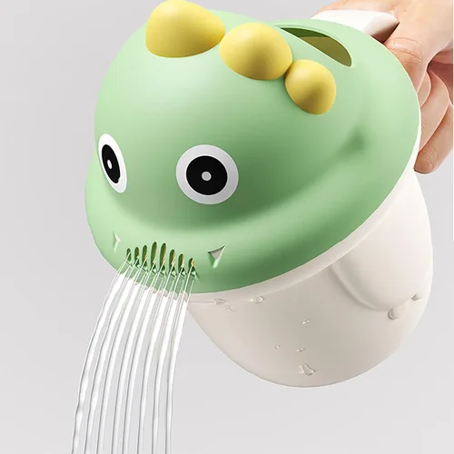 Miniatura 4 de Enjuague Champú Enjuagador Bebé Enjuague Taza de baño para bebé Enjuagador Lavar la taza de pelo protegiendo los ojos del bebé (verde)
