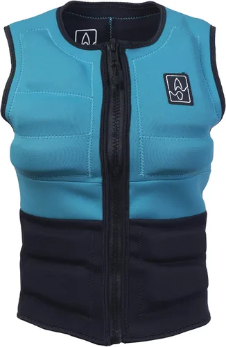 SWELL Wakesurf Chaleco de neopreno para mujer diseñado exclusivamente para wakesurf, ¡pero ideal para todas las demás actividades acuáticas! Azur