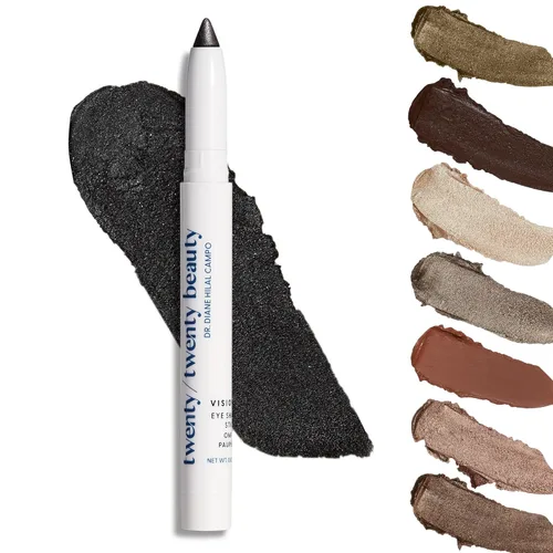 Miniatura 16 de twenty/twenty beauty Visionary - Lápiz de sombra de ojos en crema brillante, seguro para ojos sensibles, desarrollado por oftalmólogos, vegano, De