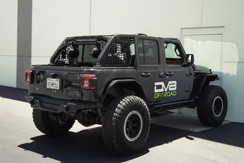 Miniatura 3 de DV8 Offroad Soporte de altavoz trasero y barra de luz para Jeep Wrangler JL 2018-2026 Monta sistemas de altavoces de abrazadera de barra