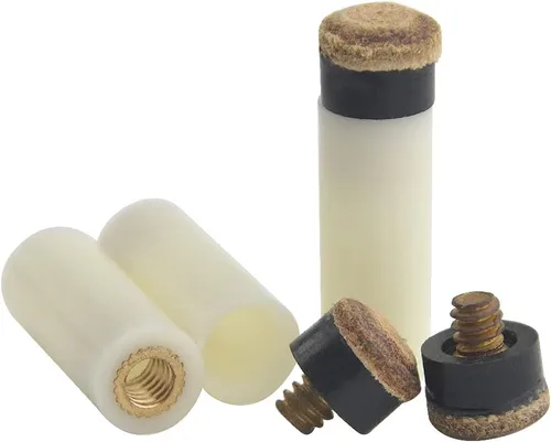 Miniatura 3 de Juego de 30 casquillos para taco de billar con puntas de taco atornilladas, accesorios de billar, piezas de repuesto, juego de herramientas