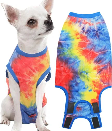 Miniatura 11 de Traje de Recuperación de Cirugía de Perro, Traje de Recuperación Quirúrgica para Perro Macho Hembra Neuter, Camisa de Esterilización Mameluco