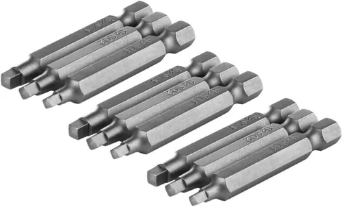 Wolfride Juego de 3 puntas de destornillador de cabeza cuadrada, vástago de 1/4 pulgadas, juego de brocas cuadradas magnéticas | SQ1 SQ2 SQ3, 2