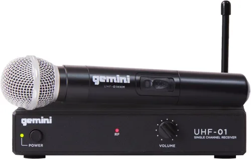 Miniatura 10 de Gemini UHF - Paquete de micrófonos inalámbricos profesionales de mano y de solapa, receptor de doble canal, largo alcance para presentaciones