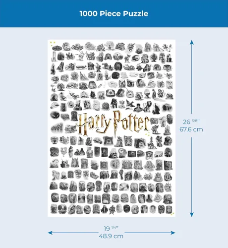 Miniatura 4 de New York Puzzle Company - Arte del Capítulo de Harry Potter - Rompecabezas de 1000 Piezas para Adultos de Mary GrandPré
