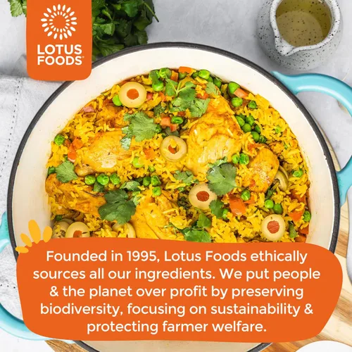 Miniatura 7 de Lotus Foods Regenerative - Arroz basmati blanco orgánico – Arroz blanco de grano largo sin gluten, vegano, sin OMG, uso para curry, salteados, pudín