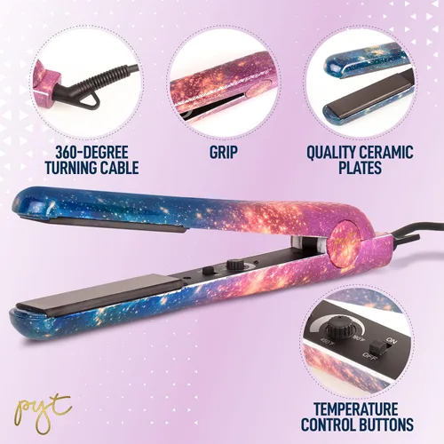 Miniatura 8 de PYT Lola Tool Kit 1.25 Plancha Plana 1 Varita Curling 0.748 in 1 Mini Plancha De Pelo