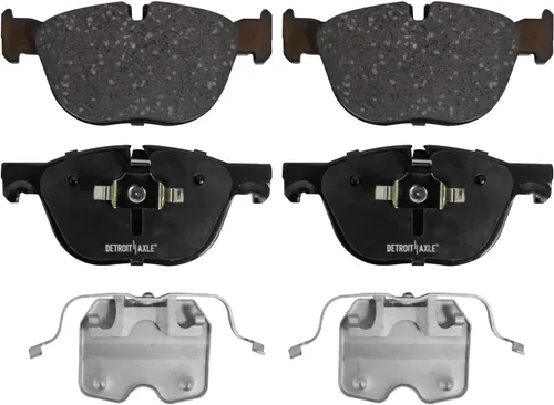Miniatura 7 de Detroit Axle - Kit de freno delantero para BMW X5 2007-2013 2017-2018, 2008-2010 X6 rotores de freno y pastillas de freno de cerámica de repuesto