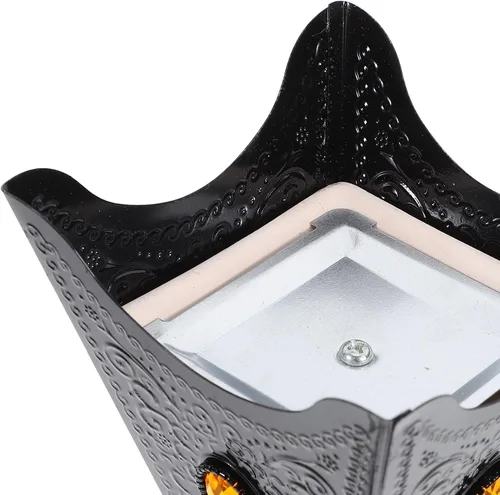 Miniatura 9 de Cabilock Quemador de incienso eléctrico Bakhoor enchufable con diseño de metal hueco para el hogar, oficina, spa, yoga, aromaterapia, mesa
