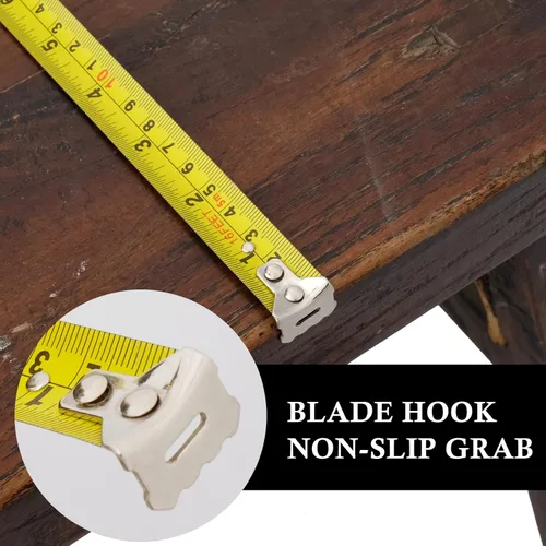 Miniatura 7 de Cinta métrica de bloqueo automático, cinta métrica retráctil de doble cara de 16 pies (16.4 ft), escala métrica / pulgadas, precisión MID, para 5 m.
