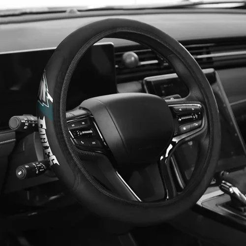 Miniatura 8 de Funda Deportiva de Cuero para Volante Accesorios de Automóvil, Tamaño Universal se Ajusta a Volantes de 14-15 Pulgadas de Todos los Vehículos