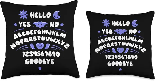 Miniatura 3 de Ouija Board Cute Spirit Board Almohada de 16 x 16 pulgadas, multicolor