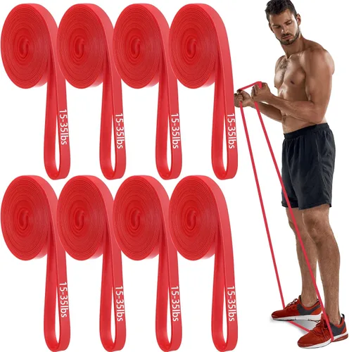 Miniatura 8 de Foilswirl 8 piezas de bandas de resistencia, bandas de tracción, bandas de asistencia para tracción, bandas de ejercicio y entrenamiento