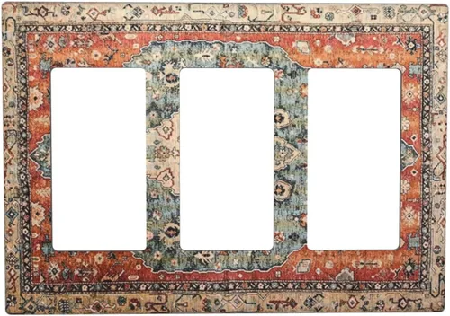 Miniatura 10 de Cubierta de Interruptor de Palanca Única de Asta de Venado de Madera de Estilo Rústico de Granja Placa Decorativa de Pared de 1 Banda Placa Frontal