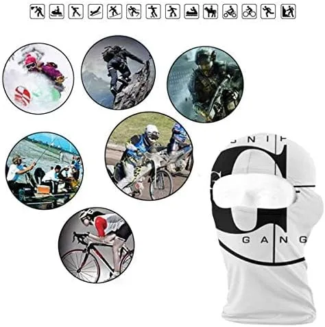 Miniatura 2 de Pasamontañas Rap con protección UV resistente al viento para ciclismo deportes al aire libre a prueba de viento para la cabeza color blanco Blanco