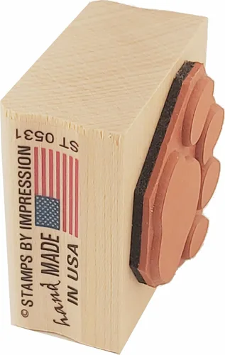 Miniatura 5 de Sello de goma con estampado de pata de león y tigre de gato, 1" x 1.25", #ST0200