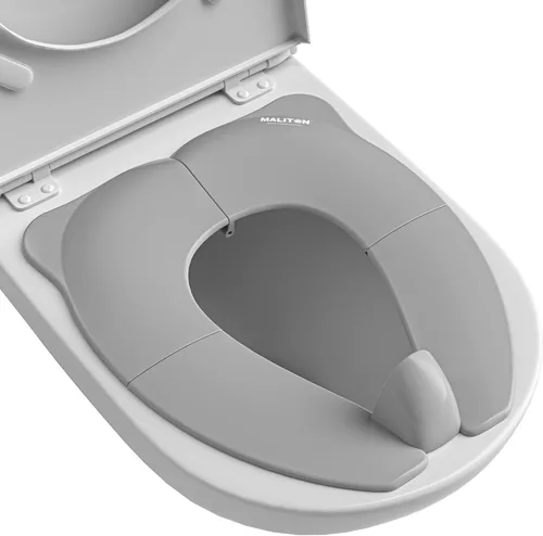 Miniatura 8 de Asiento de orinal portátil para viajes de niños pequeños - Funda de asiento de inodoro plegable antideslizante para entrenamiento de ir al baño