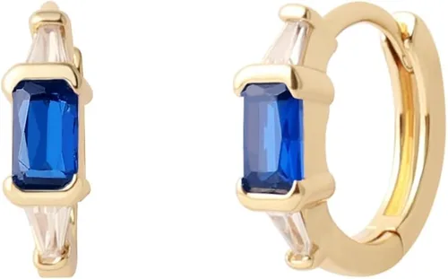 Miniatura 2 de Juego de aretes de aro chapados en oro real de 14 quilates, hipoalergénicos, gruesos y gruesos, joyería gruesa para múltiples piercings, regalo