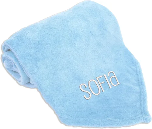 Miniatura 14 de Threadart Manta personalizada bordada con nombre súper suave y ultrasuave, manta de forro polar de 50 x 60 pulgadas, bordado personalizado incluido