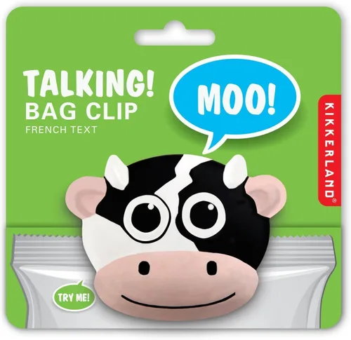 Miniatura 2 de Kikkerland Clip de bolsa parlante de vaca