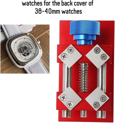 Miniatura 9 de Herramienta de eliminación de bisel de reloj rojoplateado, abridor de bisel de reloj, herramienta profesional de reparación de bisel de reloj rojo