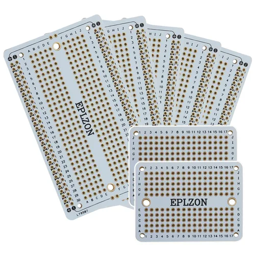 Miniatura 9 de Protoboard Soldable PCB Placa de Circuito Impreso Chapada en Oro para Proyectos de Electrónica DIY Aplicable a Proyectos de Soldadura Arduino Varios