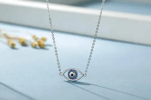 Miniatura 3 de Gapudt Gargantilla de plata de ley S925 corta y delicada para mujer, Plata esterlina