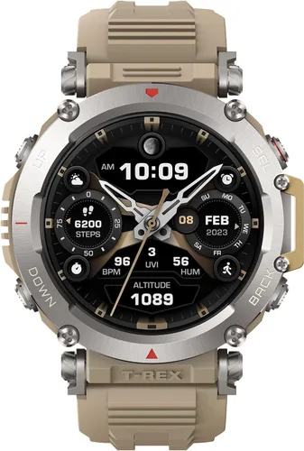 Miniatura 12 de Amazfit T-Rex - Reloj ultra inteligente de 1.77 pulgadas para hombre, batería de 20 días, apnea de 98.4 ft, GPS de doble banda, resistente al barro