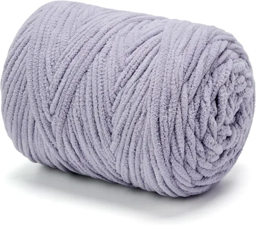 Miniatura 15 de Hilo de Chenilla Grueso para Tejer/Crochet Manta de Bebé, Hilo Elegante para Amigurumi #6 Súper Voluminoso Extra Grueso Suave Esponjoso Hilo Grande