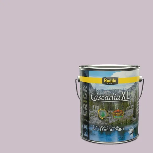 Miniatura 159 de Rodda Paint CASCADIA XL Pintura e imprimación de satén exterior en uno, cuarto de galón, bikini lavanda