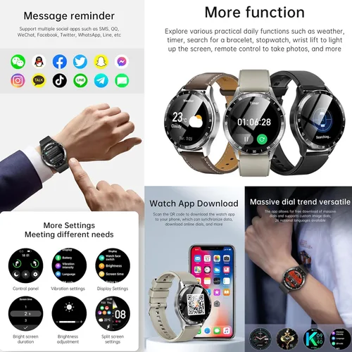 Miniatura 6 de Tuanzi X10 2 en 1 Smart Watch con auriculares 1.39 pulgadas Smartwatch TWS Bluetooth Auricular Monitor de salud Sport Watch Fitness Tracker