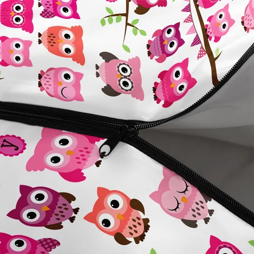 Miniatura 8 de AILONEN Saco de dormir de campamento de dibujos animados para niños y niñas, adultos, ligero e impermeable, 3 estaciones, clima cálido y frío