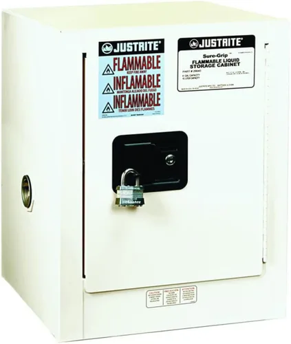 Miniatura 14 de Justrite 890200 - Gabinete para almacenamiento de seguridad, de tamaño pequeño, para almacenar productos inflamables, manual, con 1 puerta, de acero