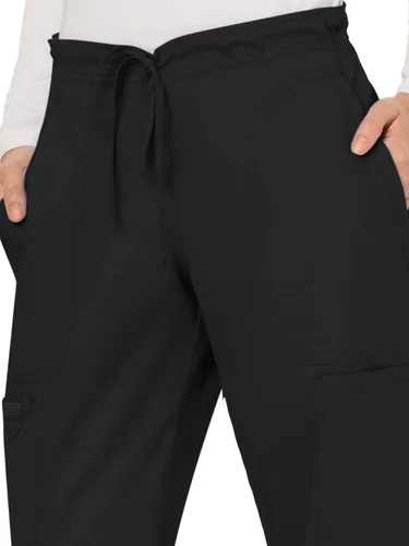 Miniatura 3 de Cherokee - Pantalones quirúrgicos elásticos y suaves Workwear Revolution WW120, con cordón ajustable, para mujer
