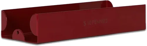 Miniatura 5 de BankSupplies Capacidad apilable del bronceado 100 de la bandeja del dinero del metal de la clasificación de la moneda de medio dólar Buff