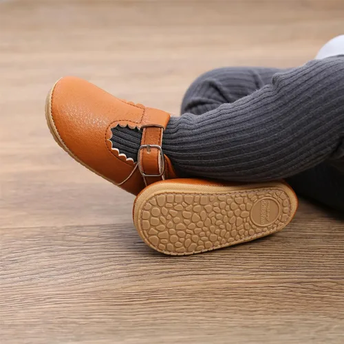 Miniatura 133 de RVROVIC Mocasines de princesa para bebé, zapatos brillantes de Mary Jane, zapatos de cuna de suela suave y ligera de primera calidad, zapatos
