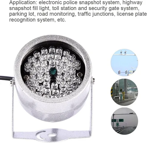 Miniatura 3 de Fosa 140 luces LED de visión nocturna infrarroja impermeable para cámara CCTV de seguridad