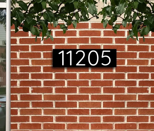 Miniatura 2 de Números de casa para exteriores Placa de números de casa disponible en VERTICAL y HORIZONTAL Señal de placa de dirección Números de dirección