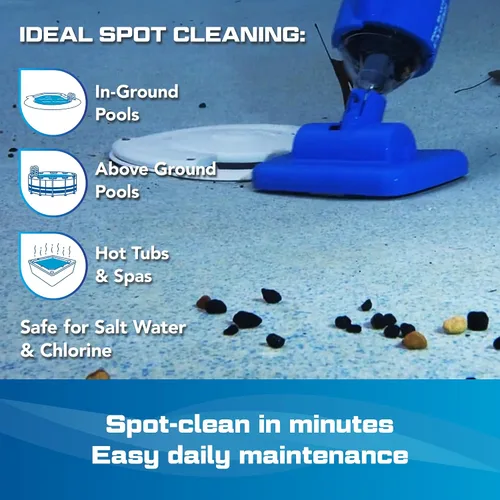 Miniatura 3 de POOL BLASTER Aspiradora inalámbrica para piscina Catfish para limpieza puntual, jacuzzis y spas, recargable portátil, hasta 45 minutos de tiempo