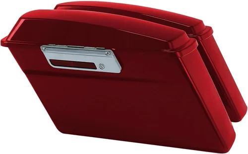 Miniatura 8 de XFMT Alforjas de motocicleta rígidas con cierres cromados para Harley Touring Street Glide Road Glide Electra Glide Road King 1993-2013, negro mate
