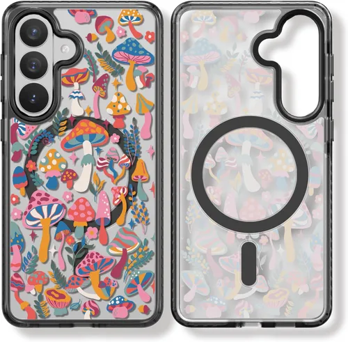 Miniatura 44 de Rosarnnah Funda compatible con Samsung Galaxy S24 Ultra, bonita estética, a la moda, divertida funda con estampado de gatito y gato, duradera a
