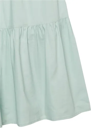 Miniatura 3 de Tienda Essentials Girls' Cotton Blend Puff Sleeve Tiered Maxi Dress (Previously Tienda Aware)