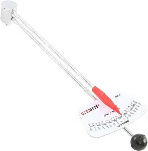 Miniatura 7 de OEMTOOLS 25424 Medidor de ángulo de par de 1/2 pulgada, medidor para apriete angular de precisión, rueda de 360 grados, herramienta de medición