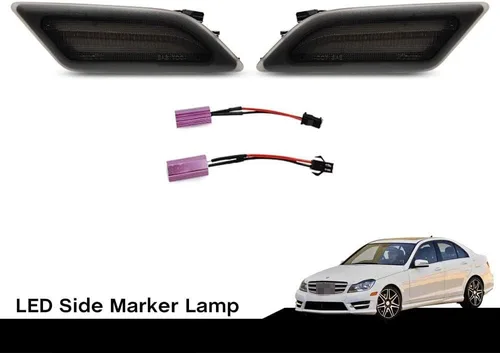 Miniatura 2 de Kit de luz de marcador frontal LED blanco para 2012 2013 2014 Mercedes Benz Pre-LCI W204 LCI C250 C300 C350 C63 AMG Coupe Base Sedan 4 puertas OEM