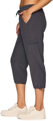 Miniatura 51 de RBX - Pantalón capri deportivo con cordón,ligero, con bolsillos y estilo cargo, para mujer