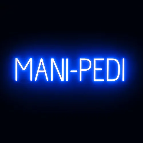 Miniatura 21 de SpellBrite MANI-PEDIS - Letrero para salones de manicura Letreros relacionados con salones de uñas con aspecto de neón, luz LED roja 33.4 x 6.3