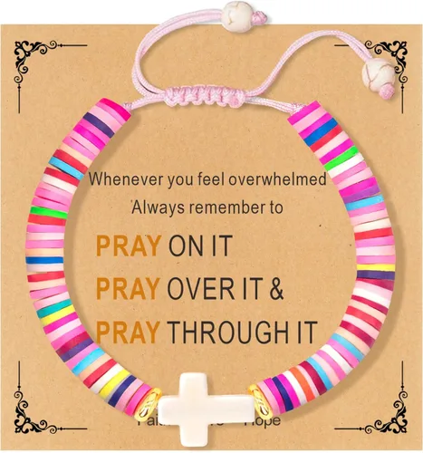 Miniatura 85 de Regalos navideños para niños, niñas adolescentes, mujeres, linda pulsera de cruz para niñas, regalos de Navidad cristianos para mujeres, ideas