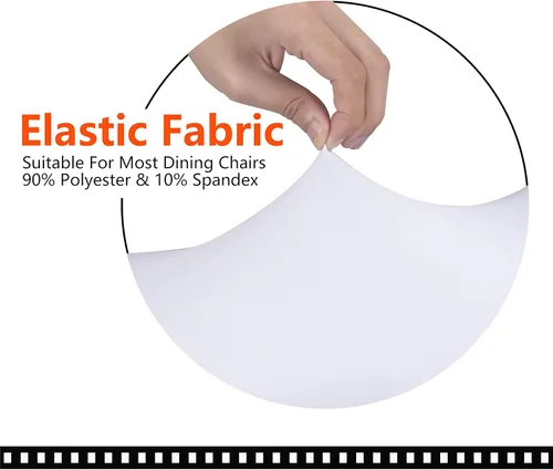 Miniatura 3 de SARAFLORA - Fundas elásticas y lavables para sillas de computadora en oficina, para silla giratoria universal, tamaño grande, color blanco