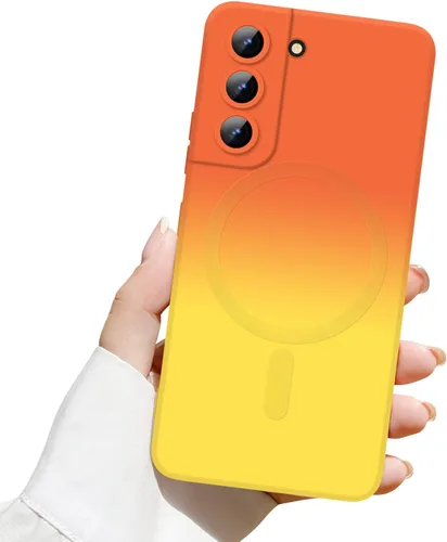 Miniatura 10 de Newseego Funda magnética para Samsung Galaxy S22 5G, funda de silicona líquida suave de lujo, antiarañazos, a prueba de golpes, protector completo